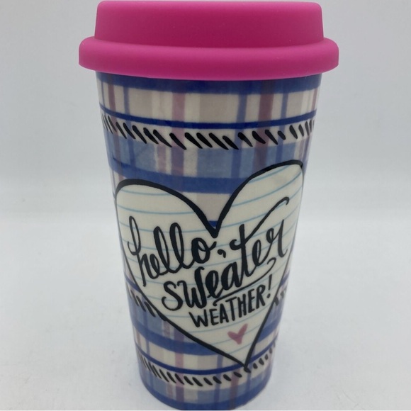 ANTHROPOLOGIE Lily & Val “Hello, Sweater Weather” Tumbler / NWOT - Picture 6 of 6